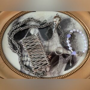 5 items Silver Jewelry Set Dalmata & other (ring size 7)